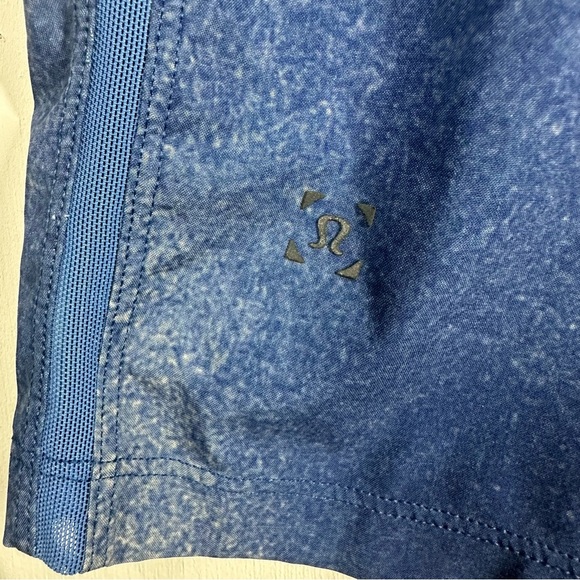 Lululemon Pace Breaker Lined Shorts Men's Medium M Blue 9" Inseam Workout Sports - Picture 5 of 8